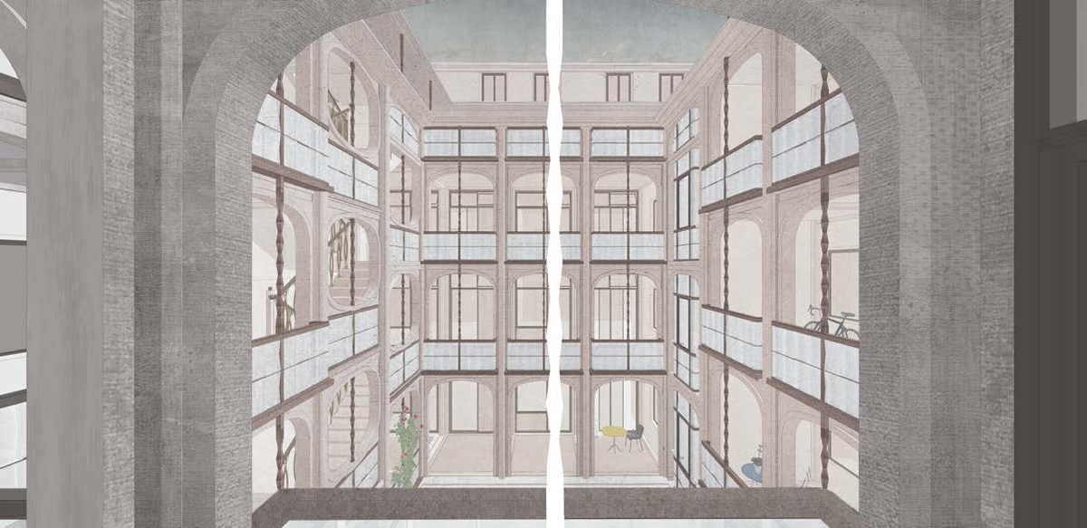 Buol &amp; Zünd: Blick in den Innenhof.