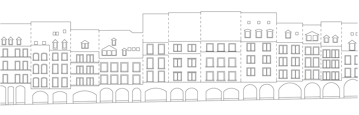 Buol &amp; Zünd: Ansicht Rathausgasse.