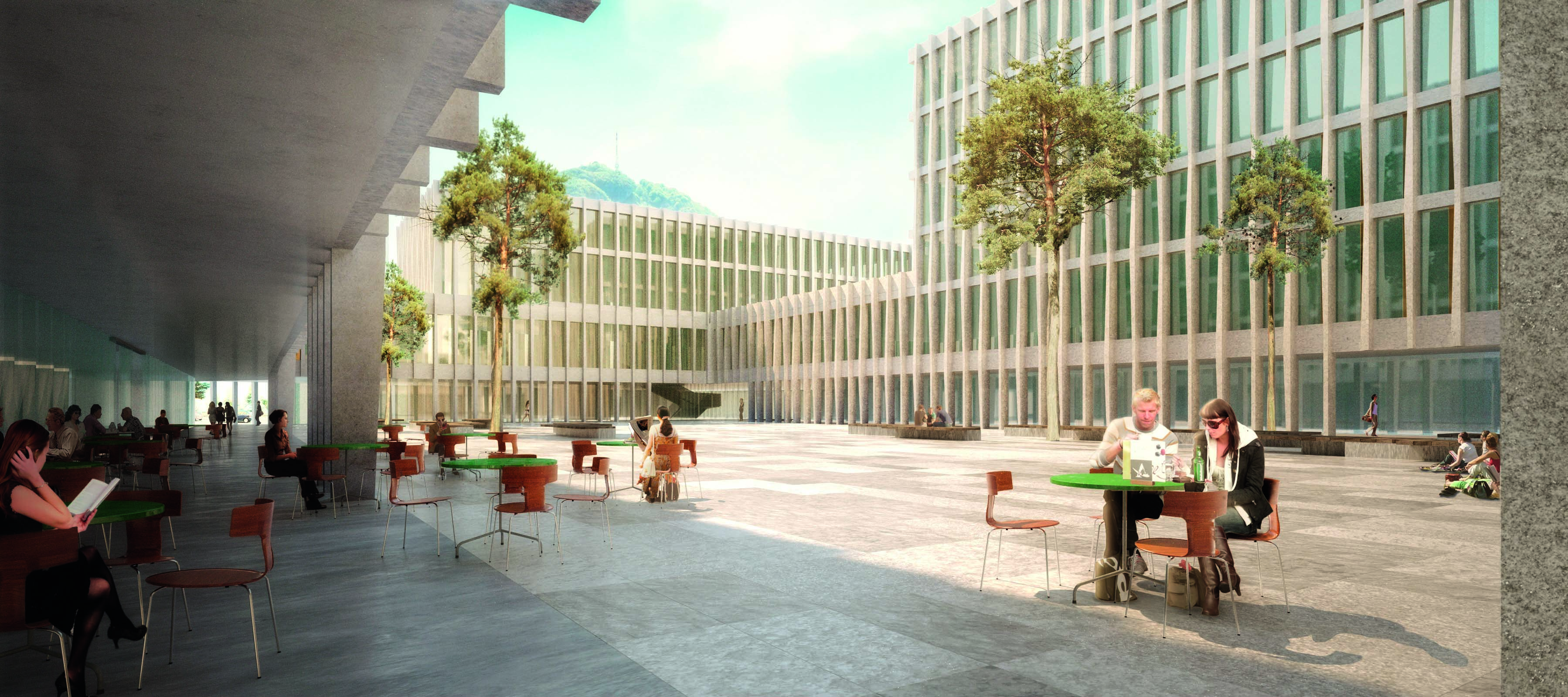 Fotorender del progetto Zenobia, degli architetti Simone Tocchetti e Luca Pessina