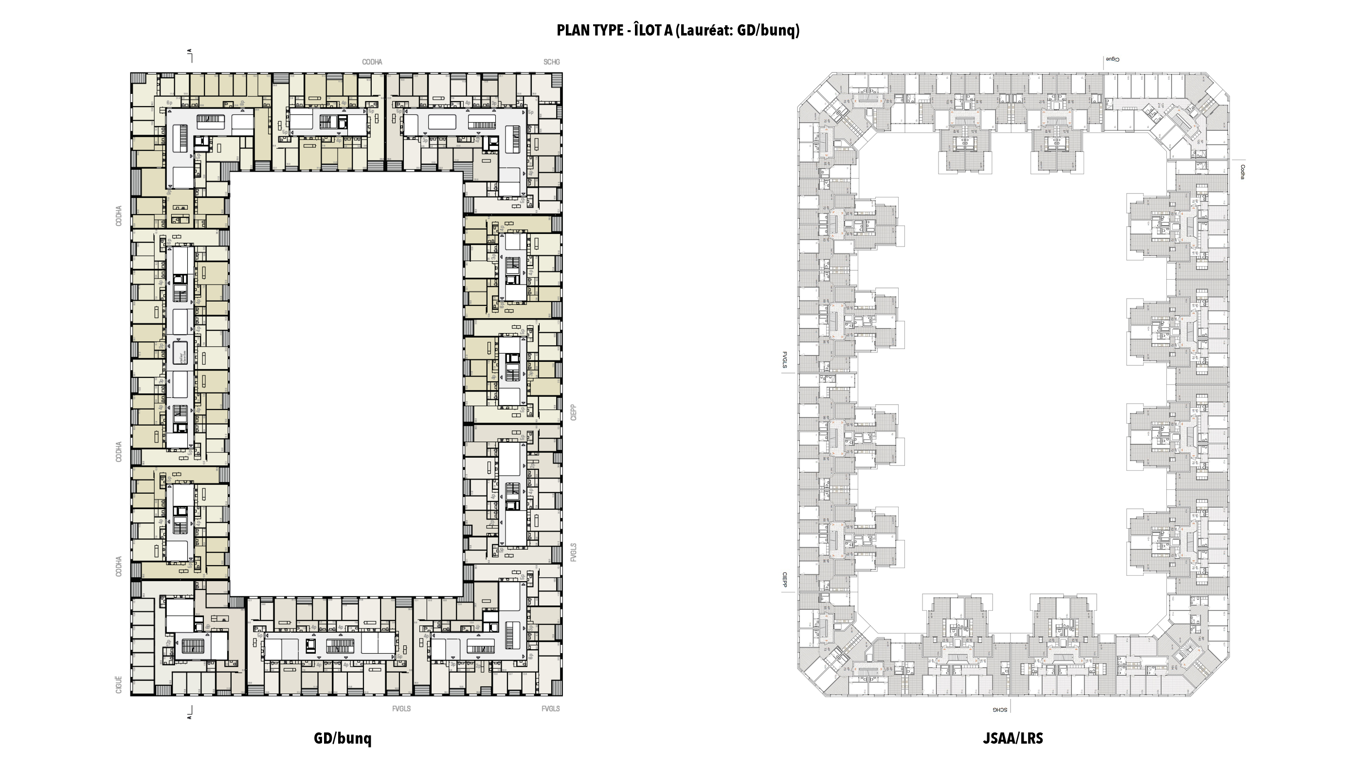 Plan type - îlot A