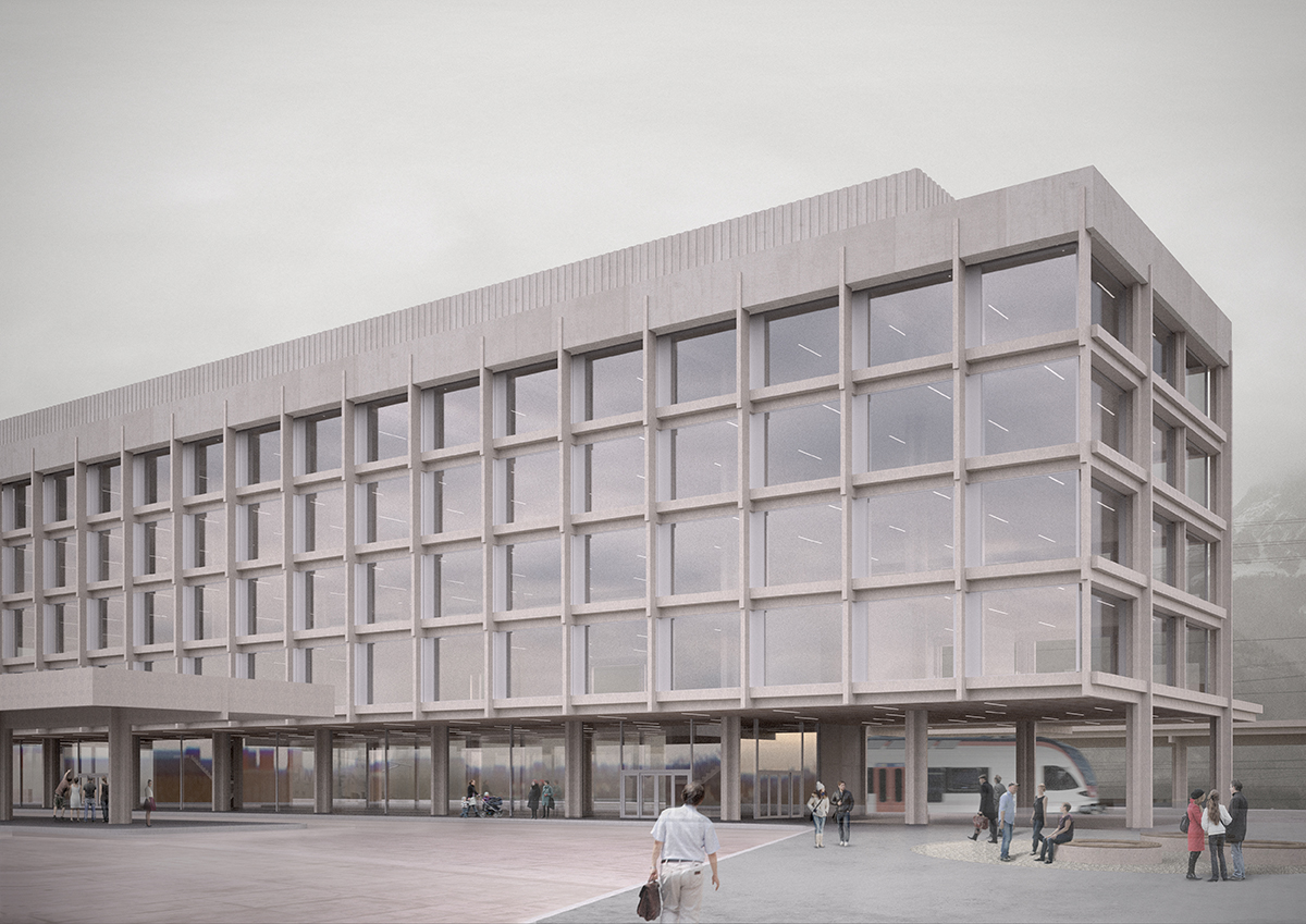 Sieger des Gesamtplanerwettbewerbs: Neubau Kantonsbahnhof Uri in Altdorf.