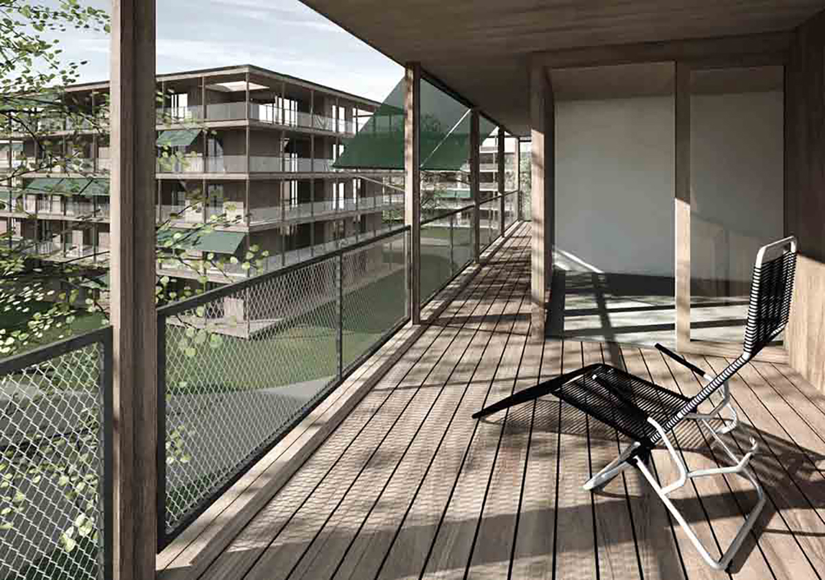 Siegerprojekt «Veranda» von Lütolf und Scheunert Architekten.
