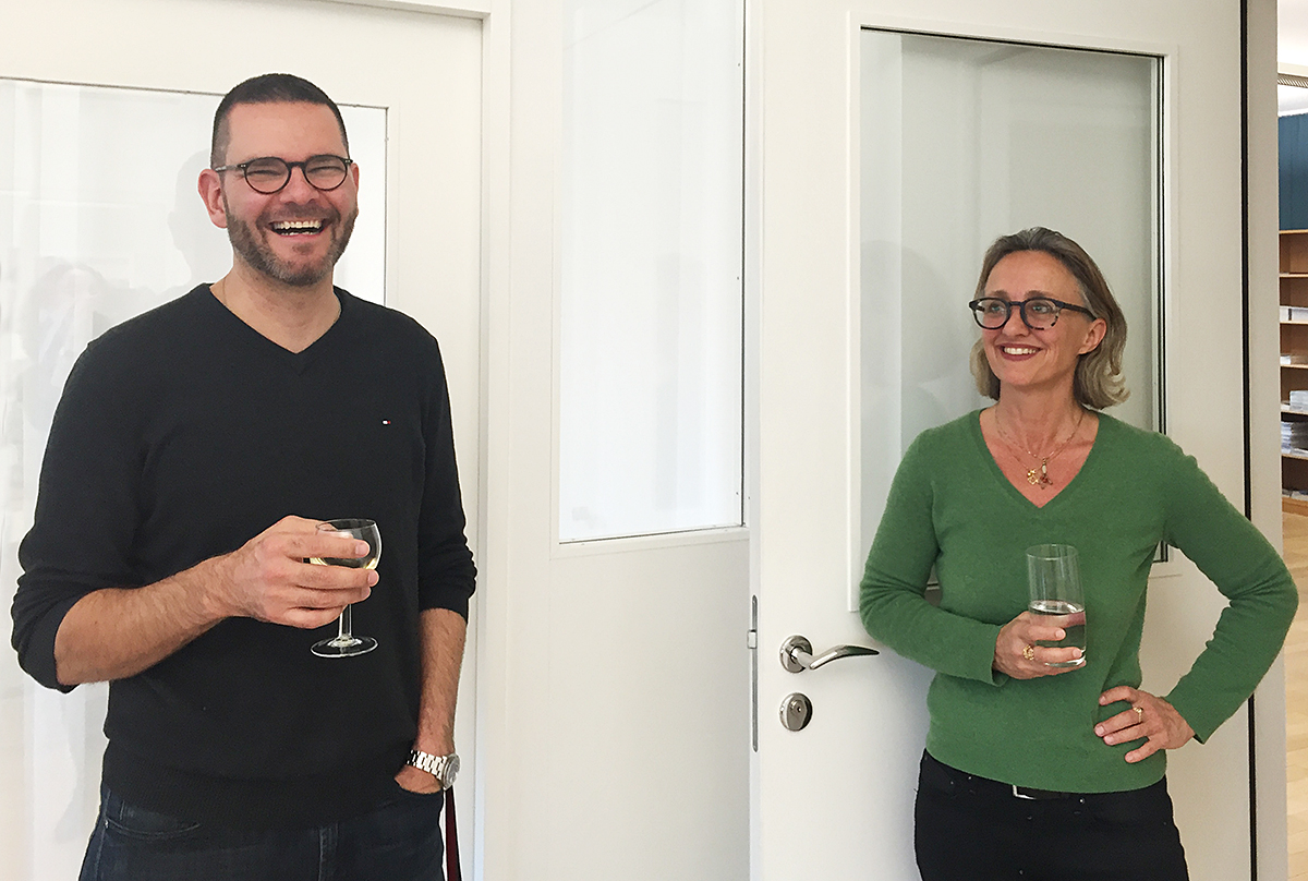 Fotograf und Architekt Philipp Funke und TEC21-Architekturredaktorin Danielle Fischer.
