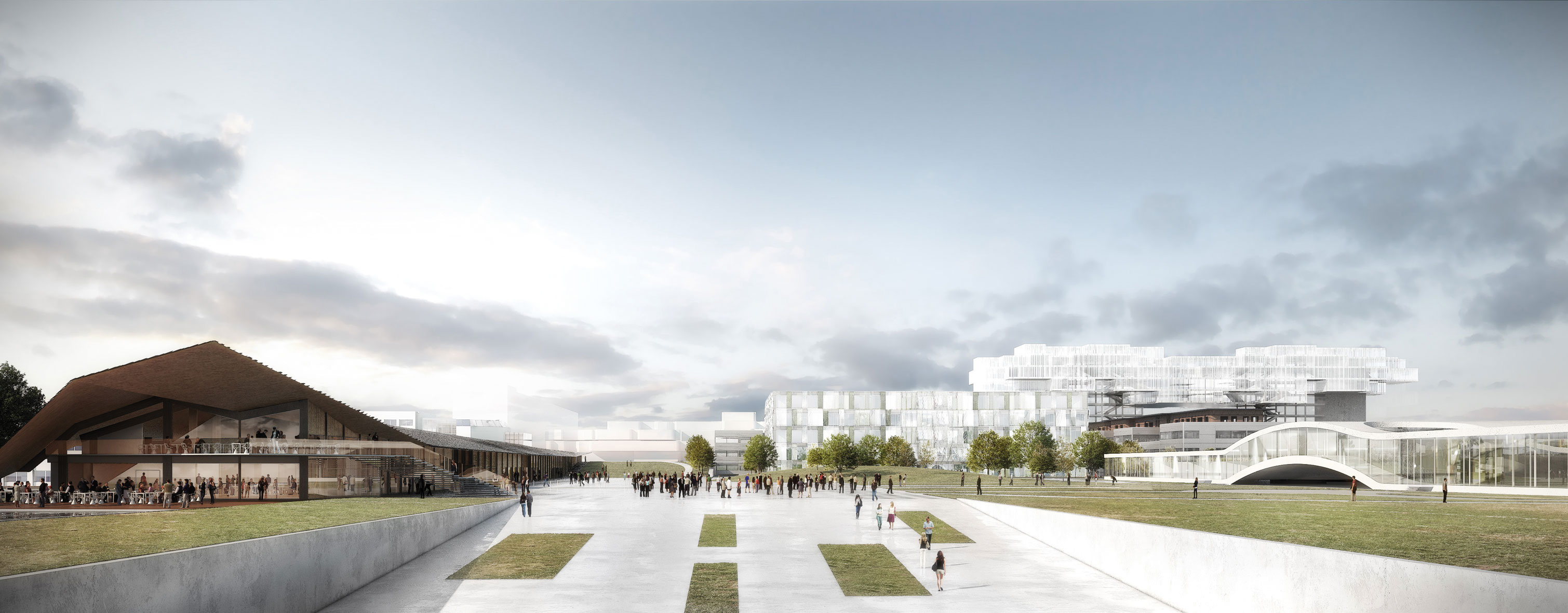 Visualisation de l’avenue Piccard et du Teaching Bridge (non construit)