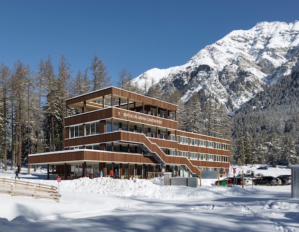 Anerkennung: Nordic House, Biathlon Arena Lenzerheide in Lantsch/Lenz von Pablo Horváth, Chur, 2016