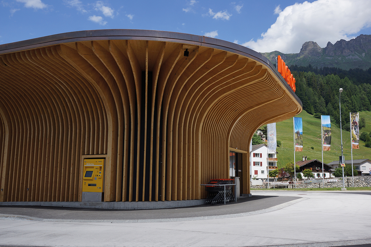 Migros Churwalden, Architektur: Ritter Schumacher, Chur