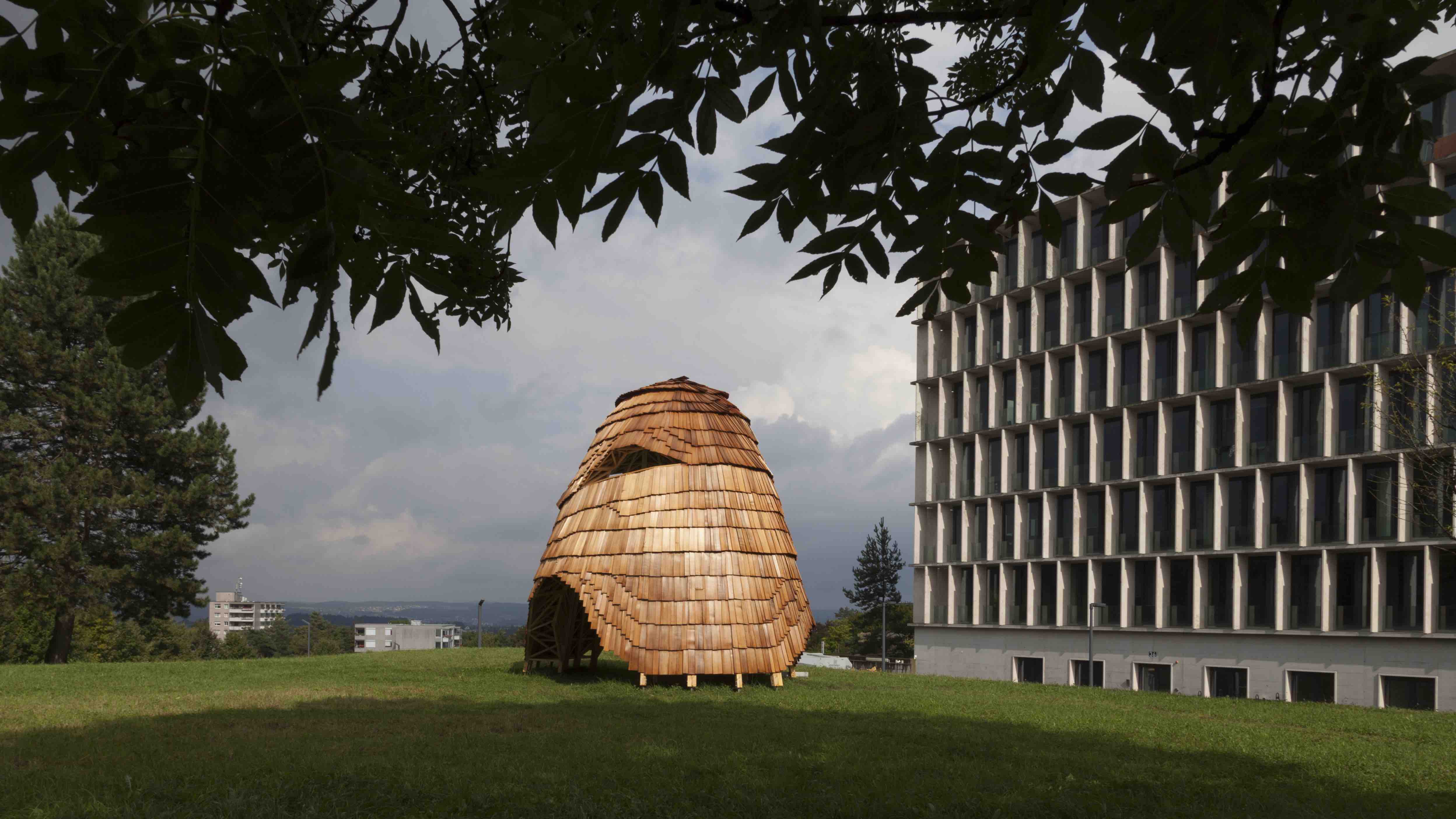 Robotic Pavilion, Zürich. Architektur: Studierende des MAS ETH in Architecture and Digial Fabrication, Gramazio Kohler Research, ETH Zurich
