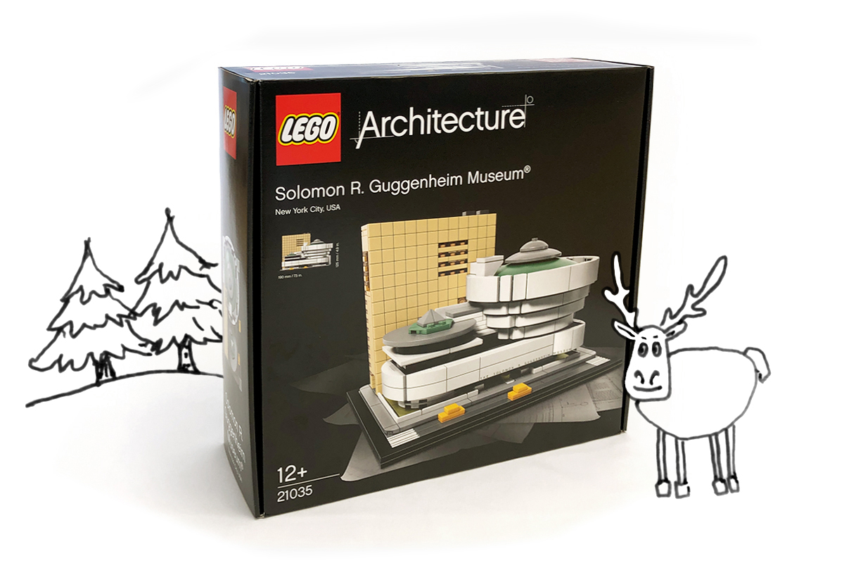 Modello della LEGO del Guggenheim Museum di New York