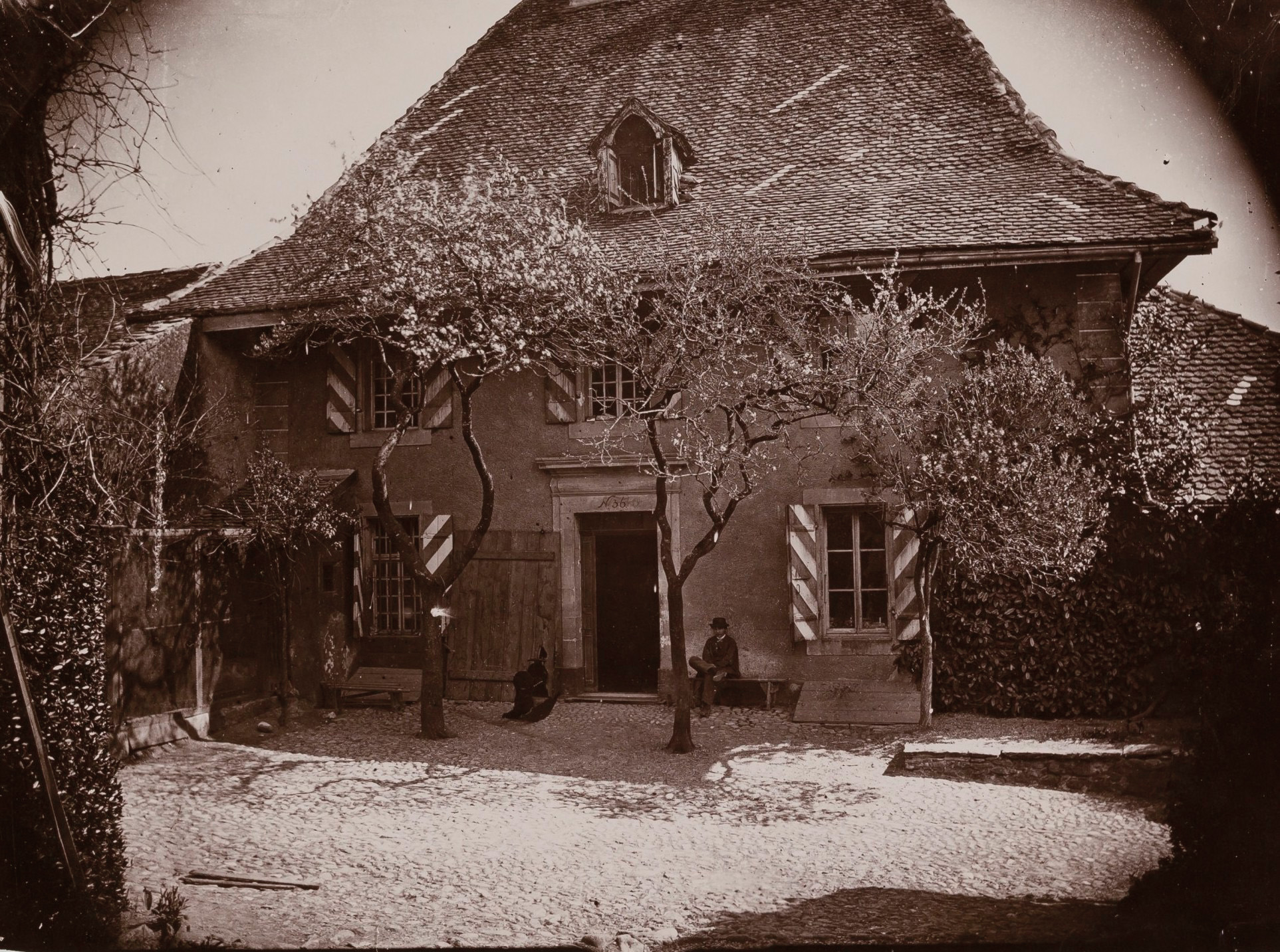 Paul Vionnet, la cure d'Etoy, 1870, Collection iconographique vaudoise