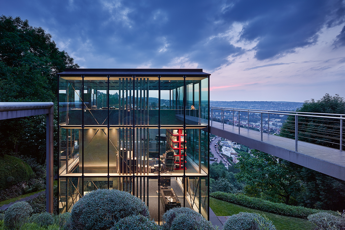 Haus «R128» in Stuttgart: Leichtbau aus Glas und Stahl.