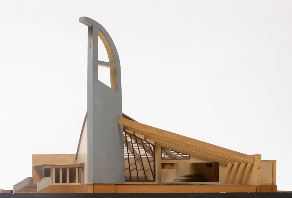St. Nikolauskirche, Langeoog, 1960–61, von Lucy Hillebrand.