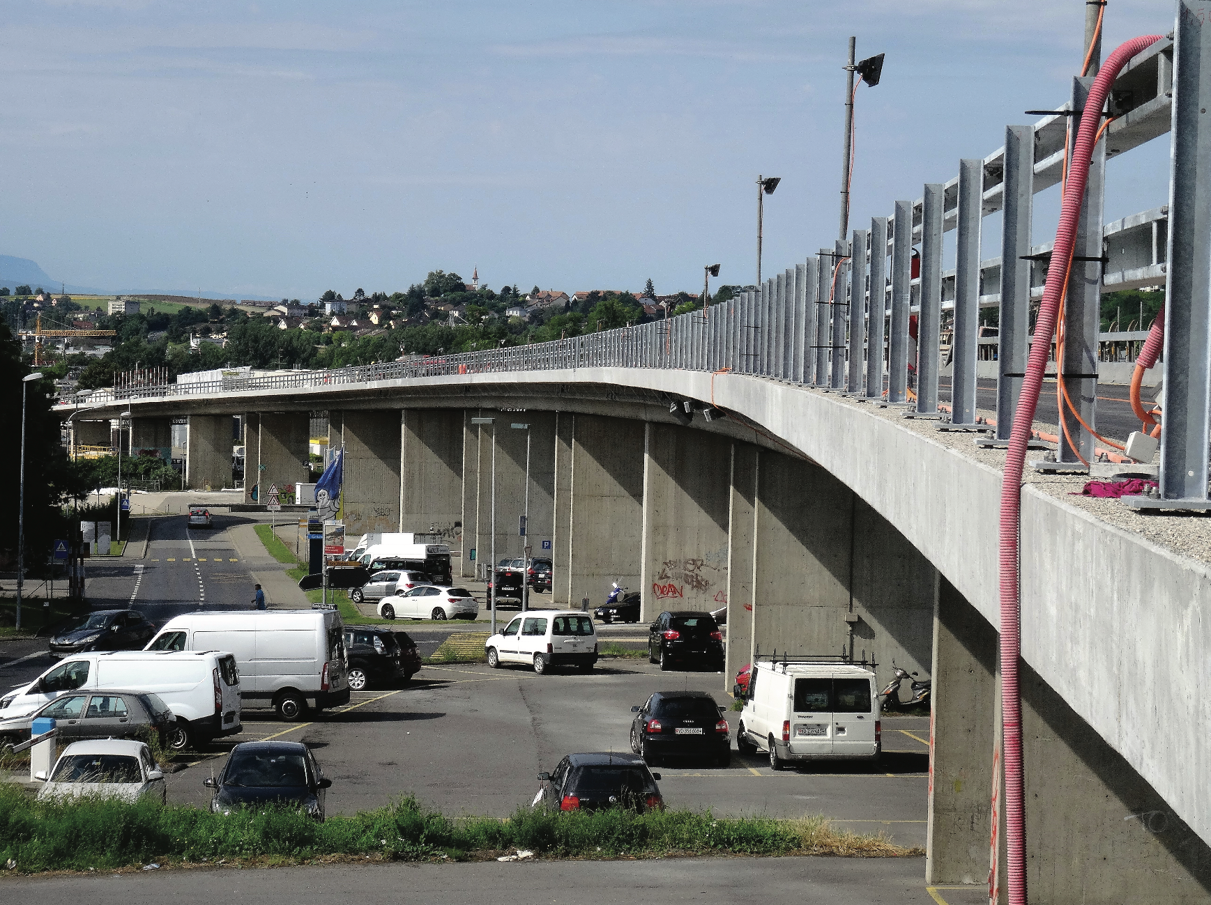Vue d’ensemble du viaduc de Cudrex