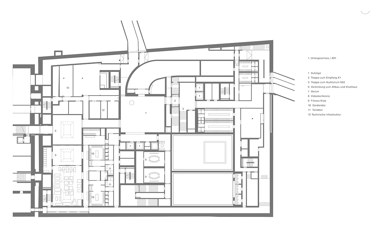 Grundriss 1. UG
