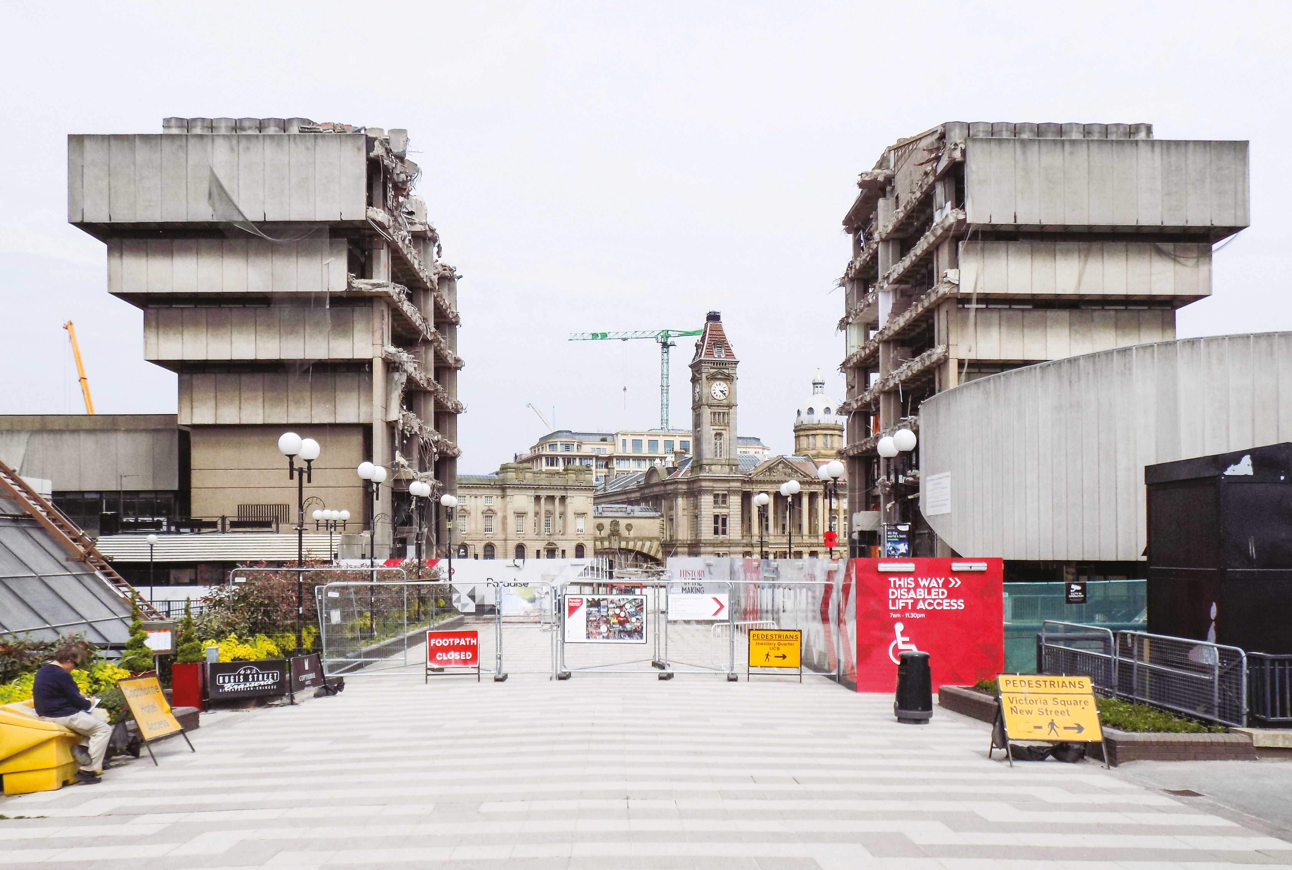 John Madin : Bibliothèque municipale de Birmingham, Grande Bretagne, 1969–1973, démolie en 2016