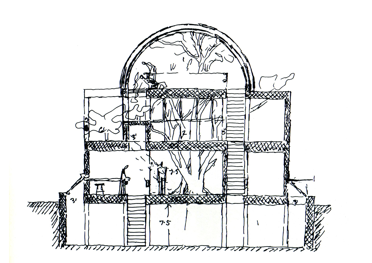 Sangath Architect's Studio, 1980, Ahmedabad, India