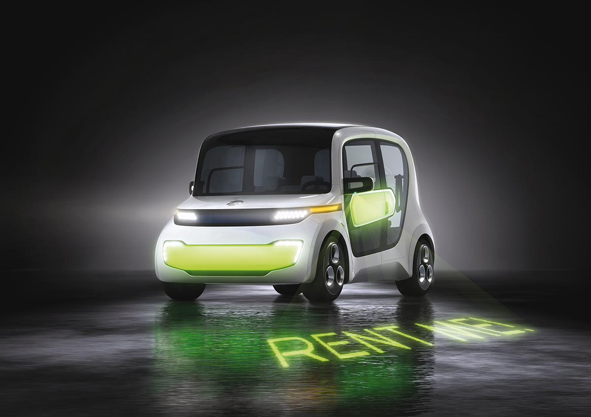 EDAG – Light Car Sharing, 2011: Licht und digitale Vernetzung sind wichtige Komponenten bei der Entwicklung von Objekten der «sharing economy».