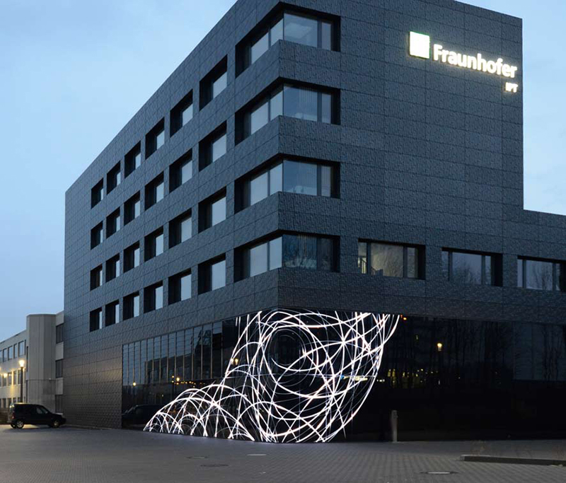 Kategorie: Lichtkunst | Fraunhofer ILT + IPT Aachen | Netzwerke des Wissens | LightLife Gesellschaft für audiovisuelle Erlebnisse mbH
