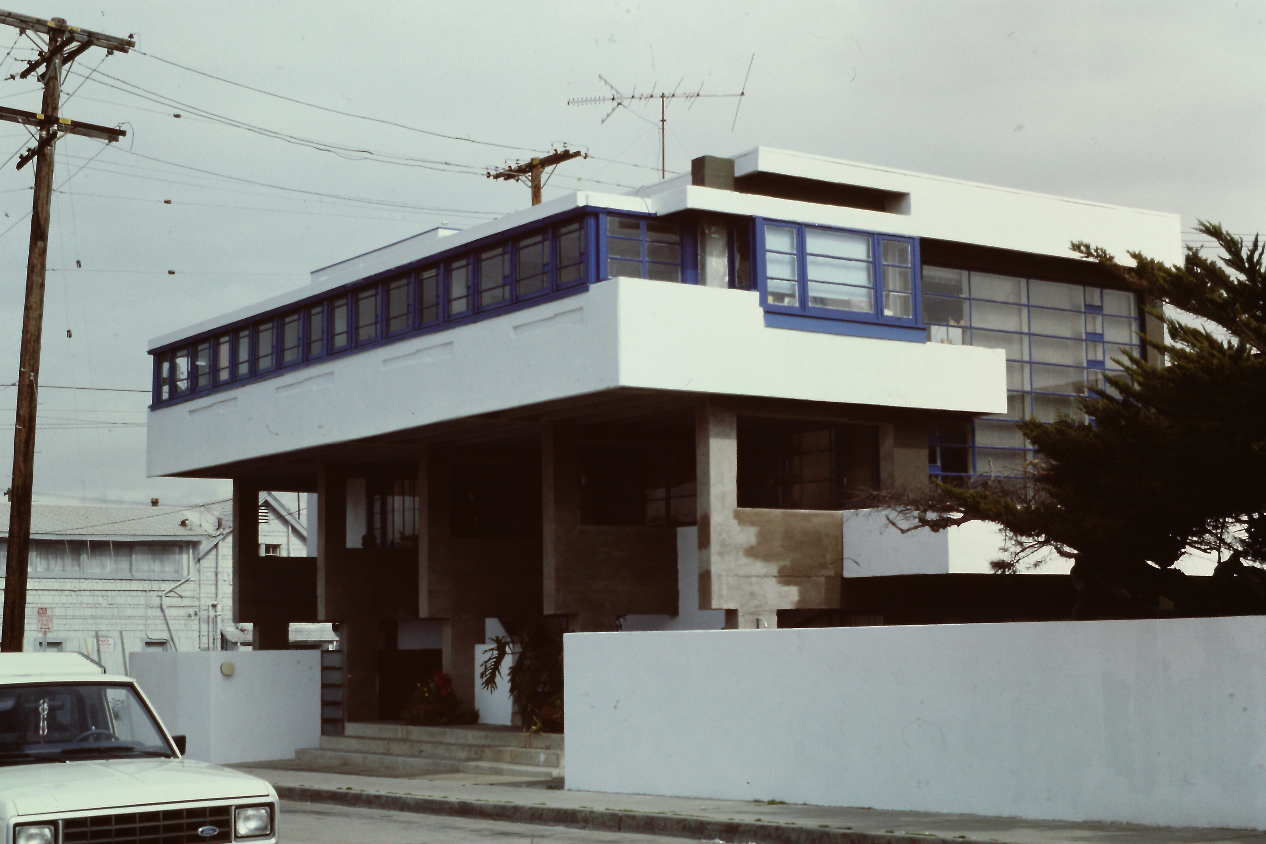 Lovell Beach House, Newport Beach, Rudolf Schindler, 1926 Diapositive André Corboz