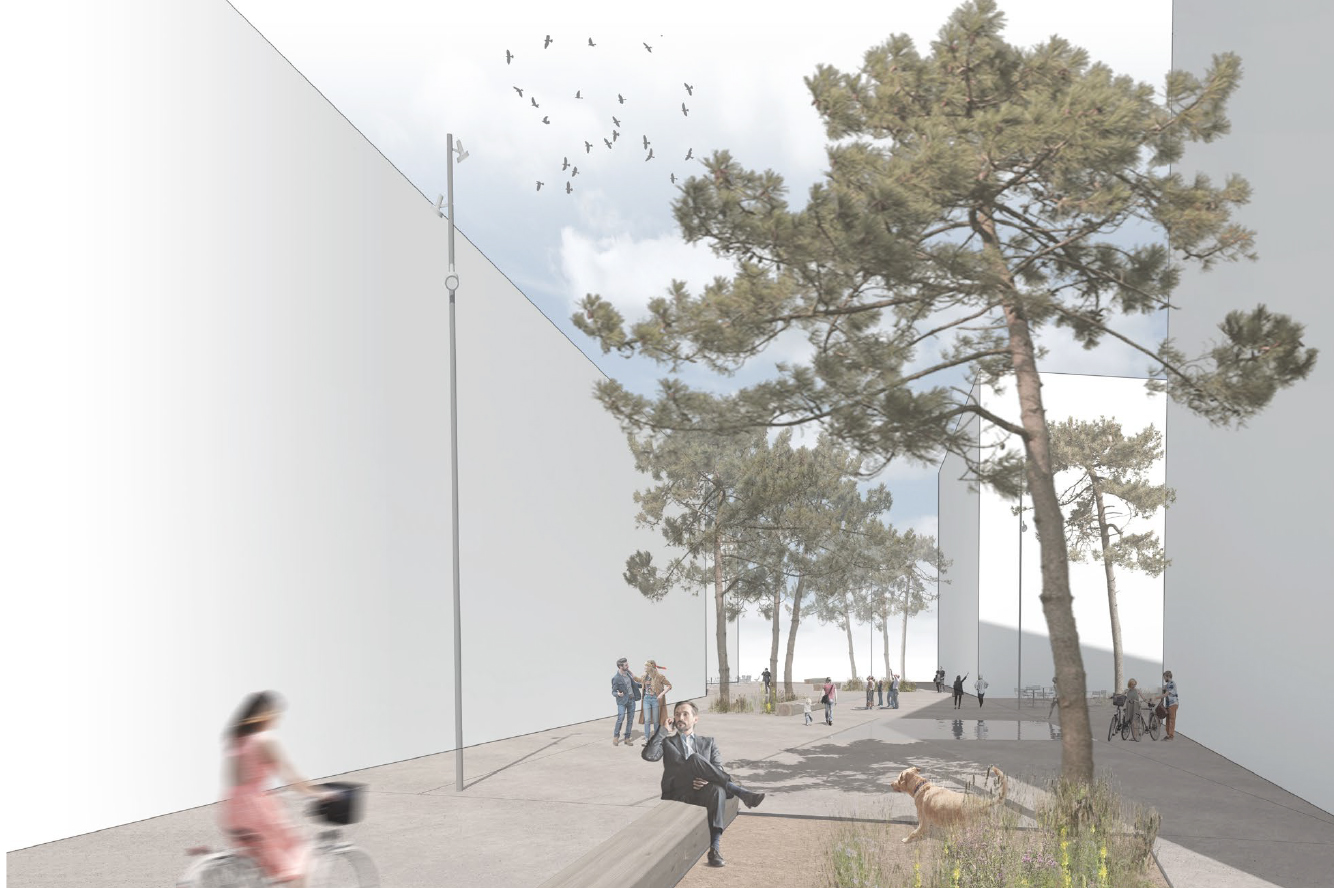 Aménagment du passage central, projet «Dentelle» de Aeby Perneger &amp; Associés + Hüsler &amp; Associé