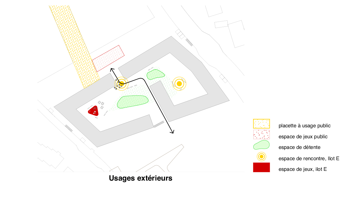 Usages extérieurs, projet «Loup, y es-tu?» de Nomad architectes Valais + Pascal Heyraud architecte paysagiste