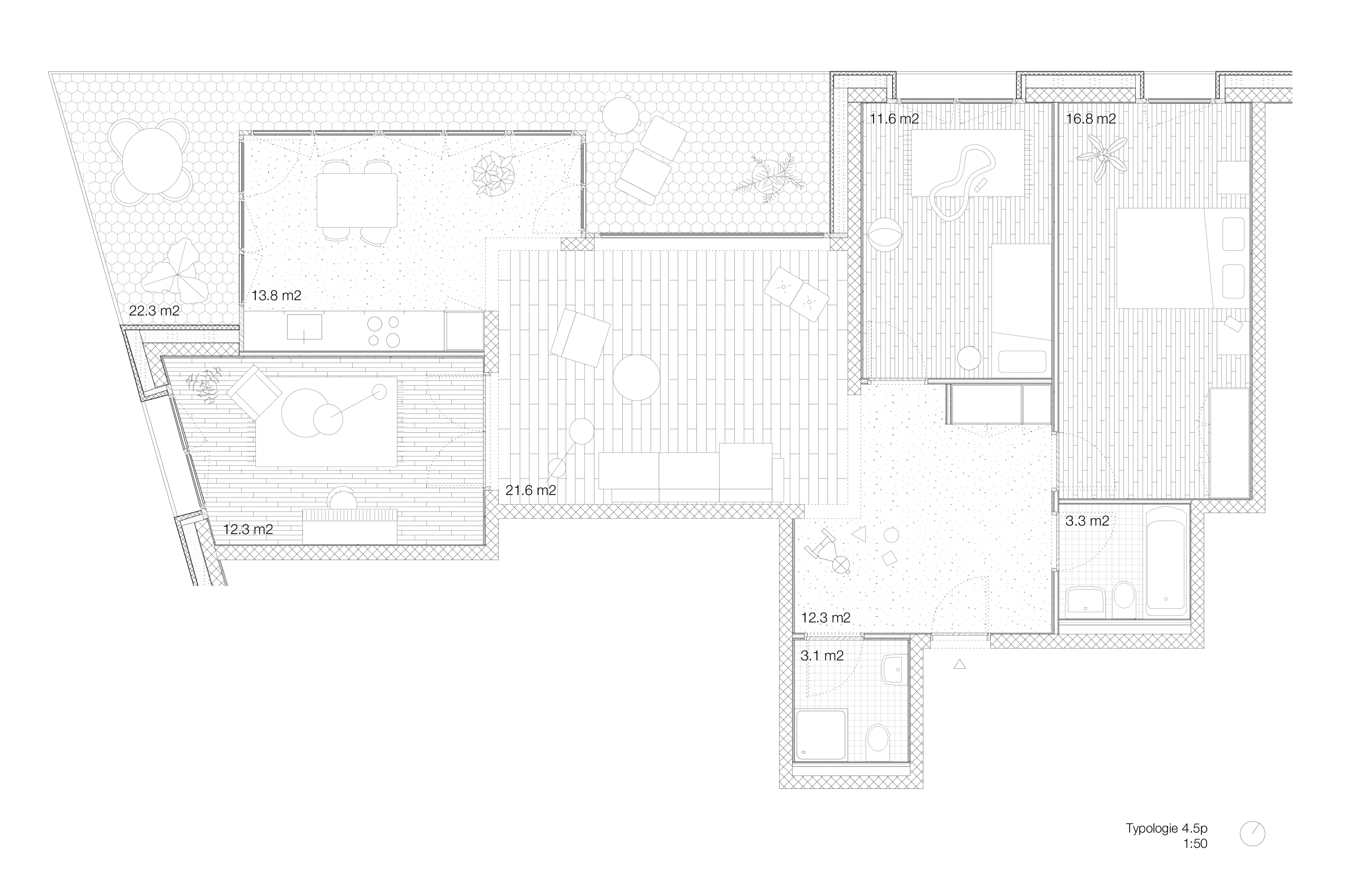 Lot 1 - Typologie du projet En Coulisse de Dreier Frenzel Architecture + Communication