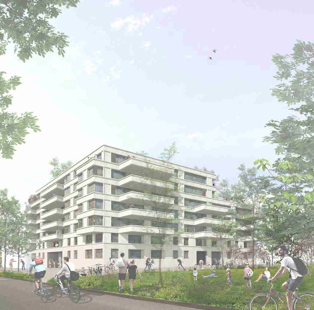 Lot 2 - Perspective du projet PARK VIEW de farra zoumboulakis &amp; associés