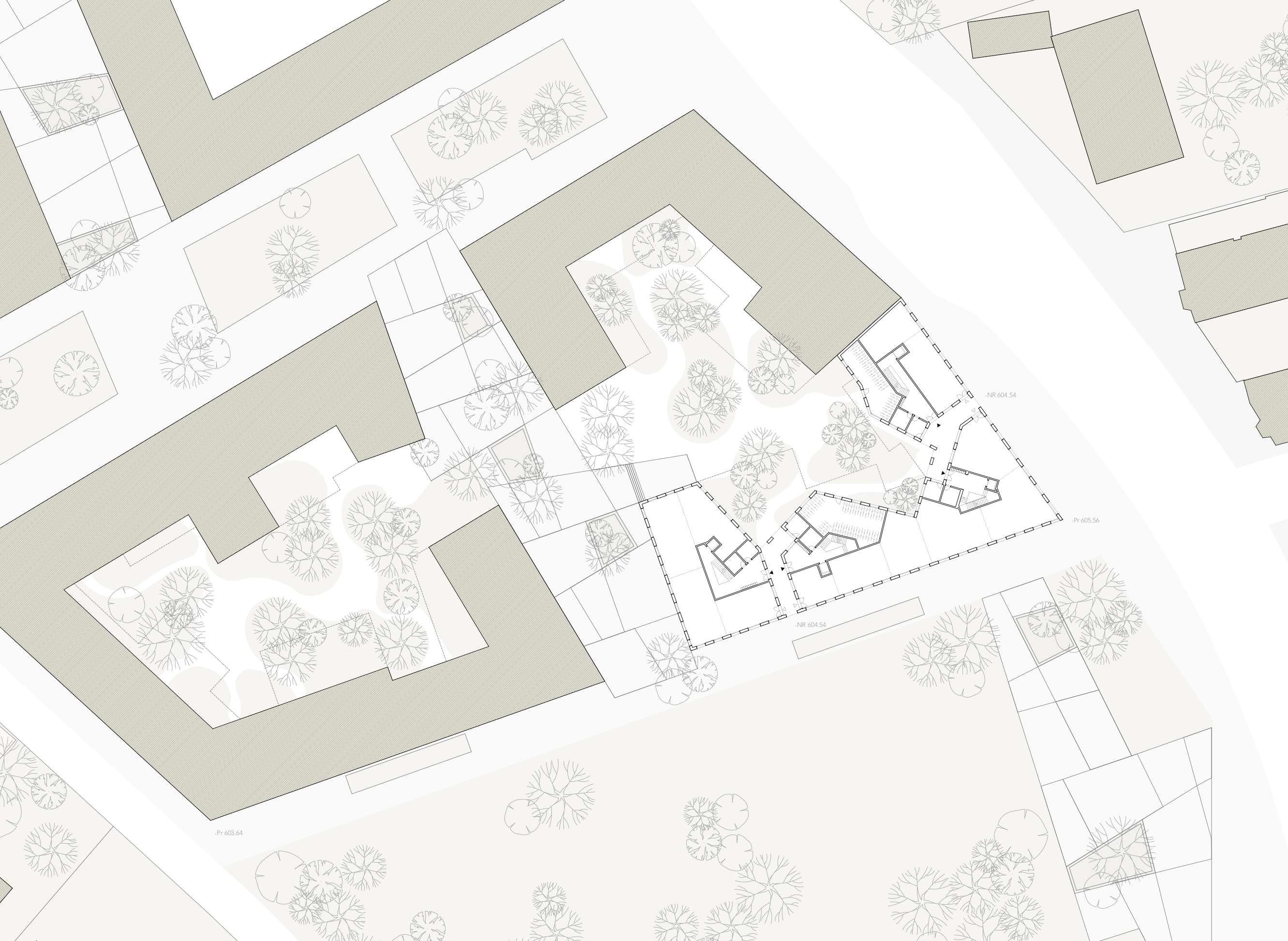 Lot 3 - Plan de situation du projet LOUVOYONS de LRS Architectes
