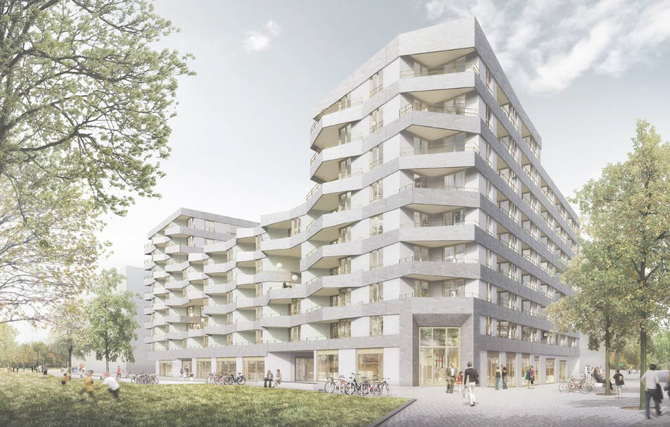 Lot 3 - Perspective du projet NOSTRADAMUS de LOCALARCHITECTURE