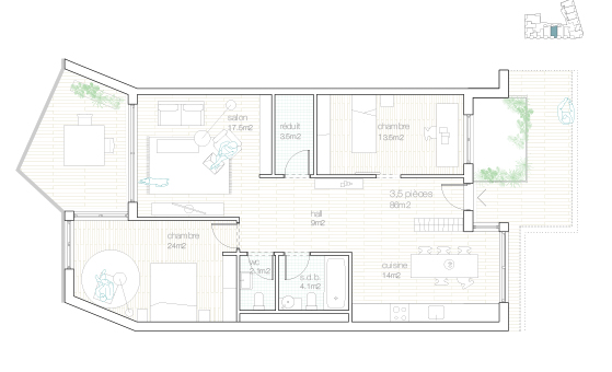 Lot 3 - Typologie du projet NOSTRADAMUS de LOCALARCHITECTURE