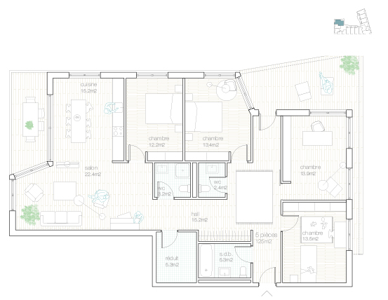Lot 3 - Typologie du projet NOSTRADAMUS de LOCALARCHITECTURE