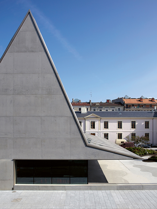 Erstplatziert in einem Wettbewerb: Ethnografisches Museum in Genf von Graber Pulver Architekten, Teilansicht.
