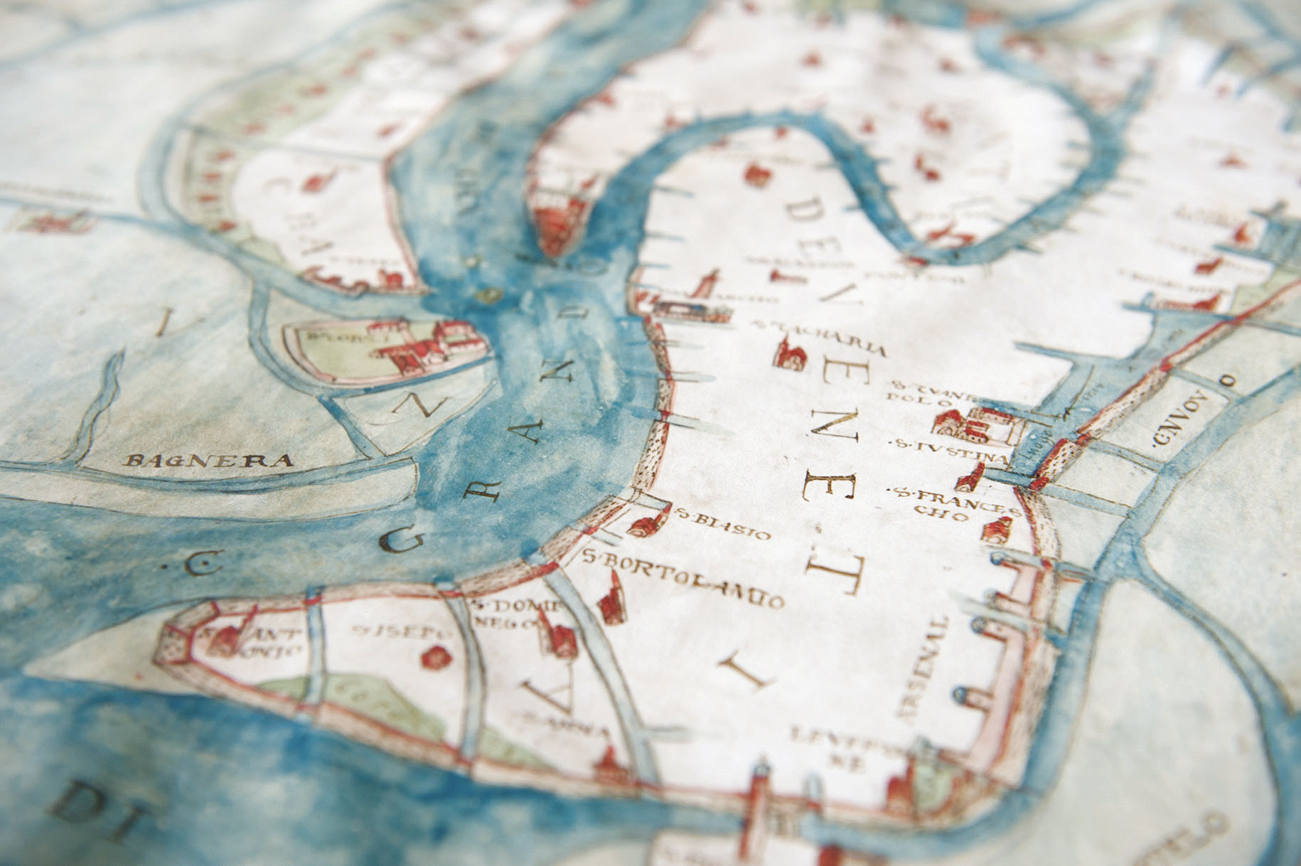 Cristoforo Sabbadino, plan de Venise, 1557