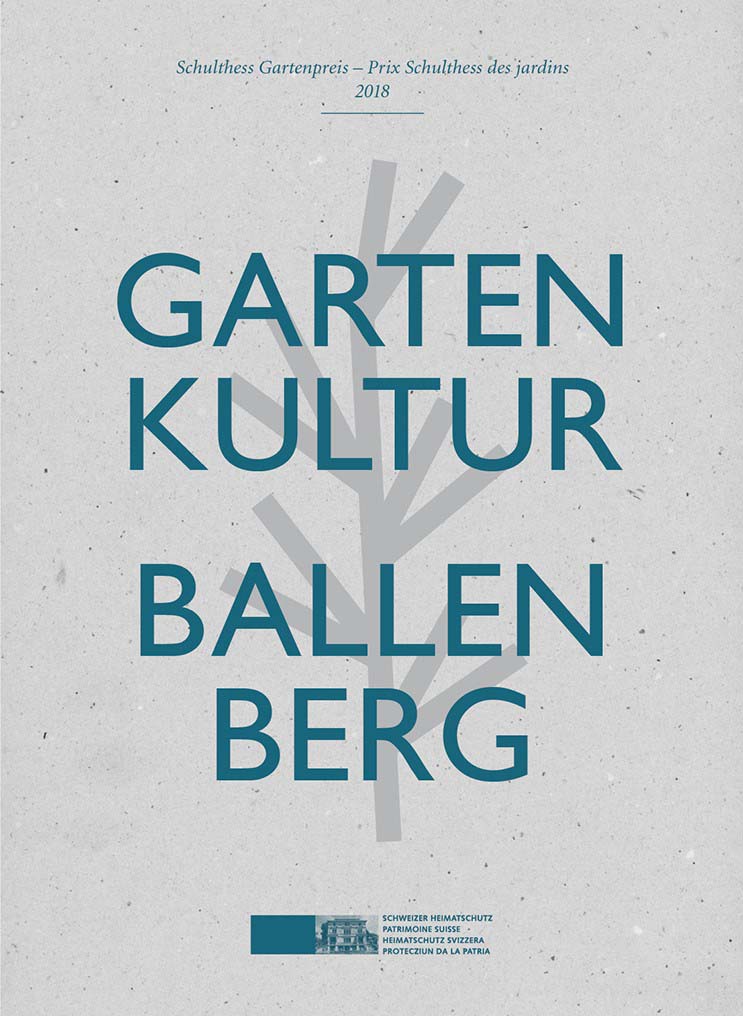 Die informative und reich bebilderte Publikation zum diesjährigen Schulthess Gartenpreis kann unter www.heimatschutz.ch/shop bestellt werden