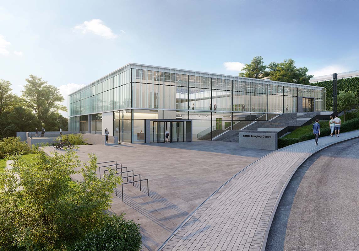 IBA_KANDIDAT #070 EMBL Imaging Centre | Meyerhofstrasse 1 | 69117 Heidelberg • Das EMBL baut ein Imaging Centre, ein weltweit einmaliges Nutzer- und Servicezentrum für Licht- und Elektronenmikroskopie, offen für (inter)nationale Wissenschaftler und interessierte Besucher. Der Neubau stellt aufgrund seiner sensiblen technischen Ausstattung auch an die Konstruktion höchste Ansprüche.