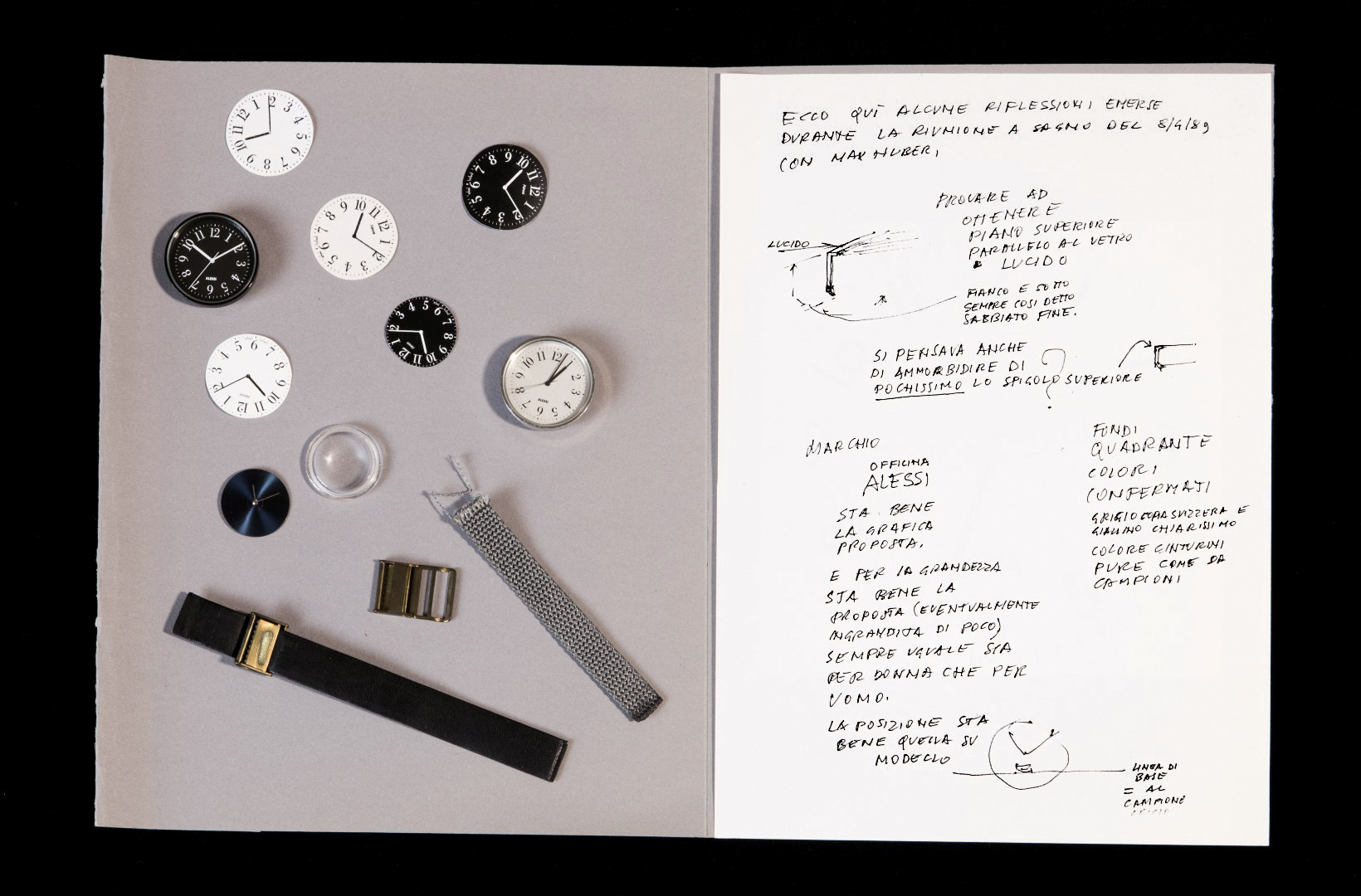Achille Castiglioni – Max Huber, Record (orologio) per Alessi, 1989. Foto di Matteo Zarbo