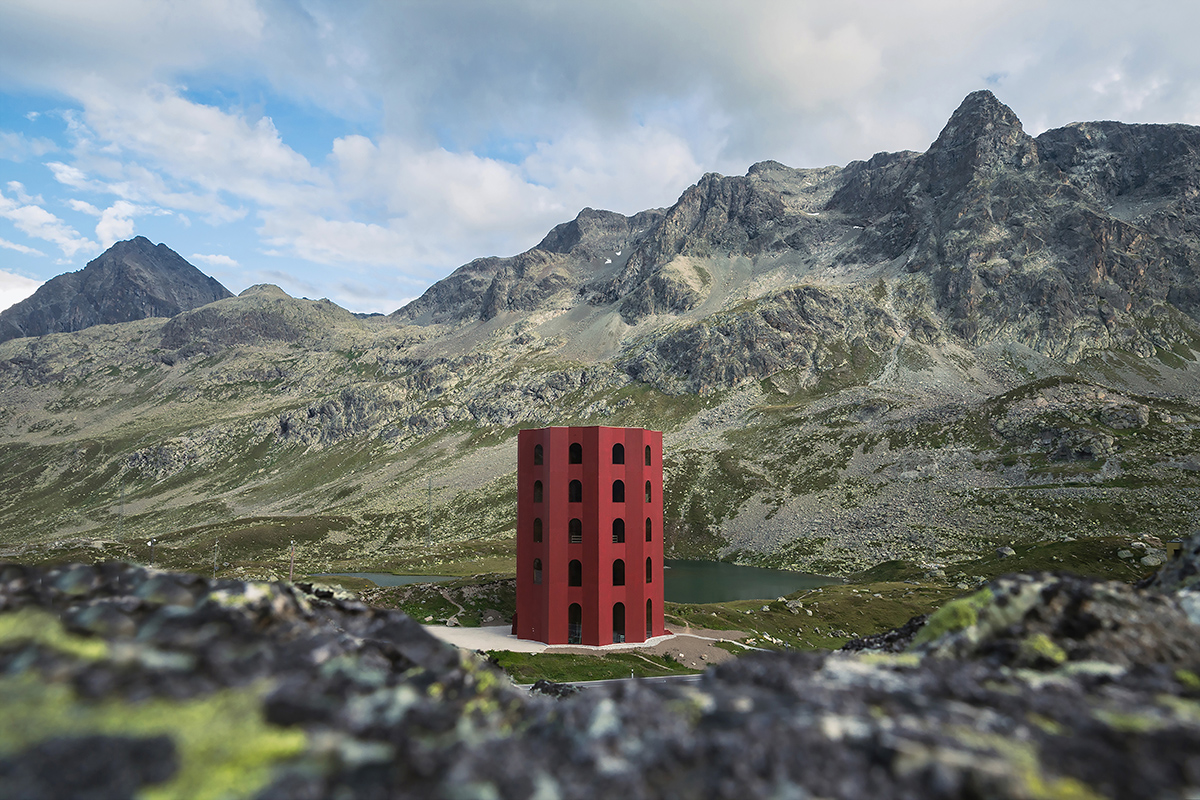 Gesamtsieger: Das Juliertheater - Ein Theaterturm auf 2300 m ü.M., Julierpass