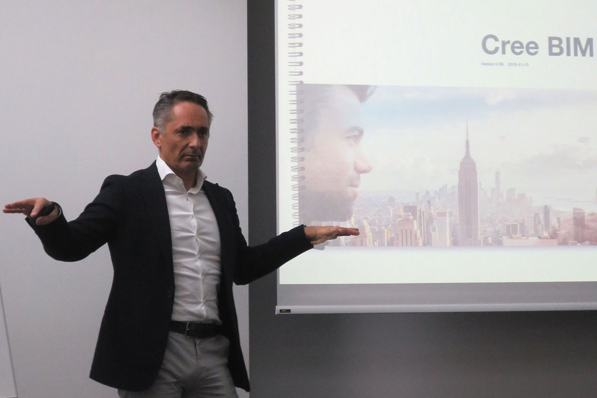 Hubert Rhomberg berichtet über neue Abläufe, die eine effizientere, günstigere und qualitativ bessere Abwicklung von Planungs- und Bauabläufen versprechen.