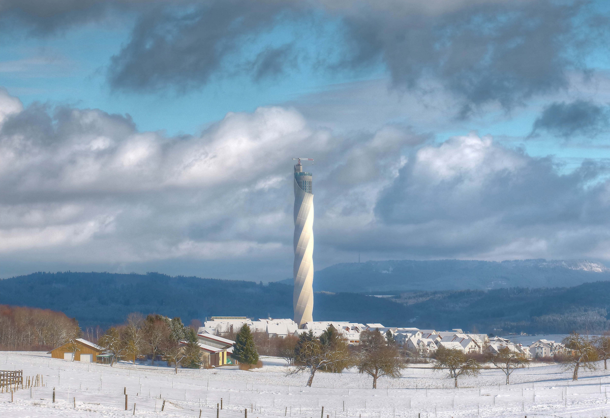 Deutscher Ingenieurbaupreis 2018: ThyssenKrupp Testturm in Rottweil Ingenieurbüro: Werner Sobek Stuttgart AG, Stuttgart Bauherr: ThyssenKrupp Business Services GmbH, Essen