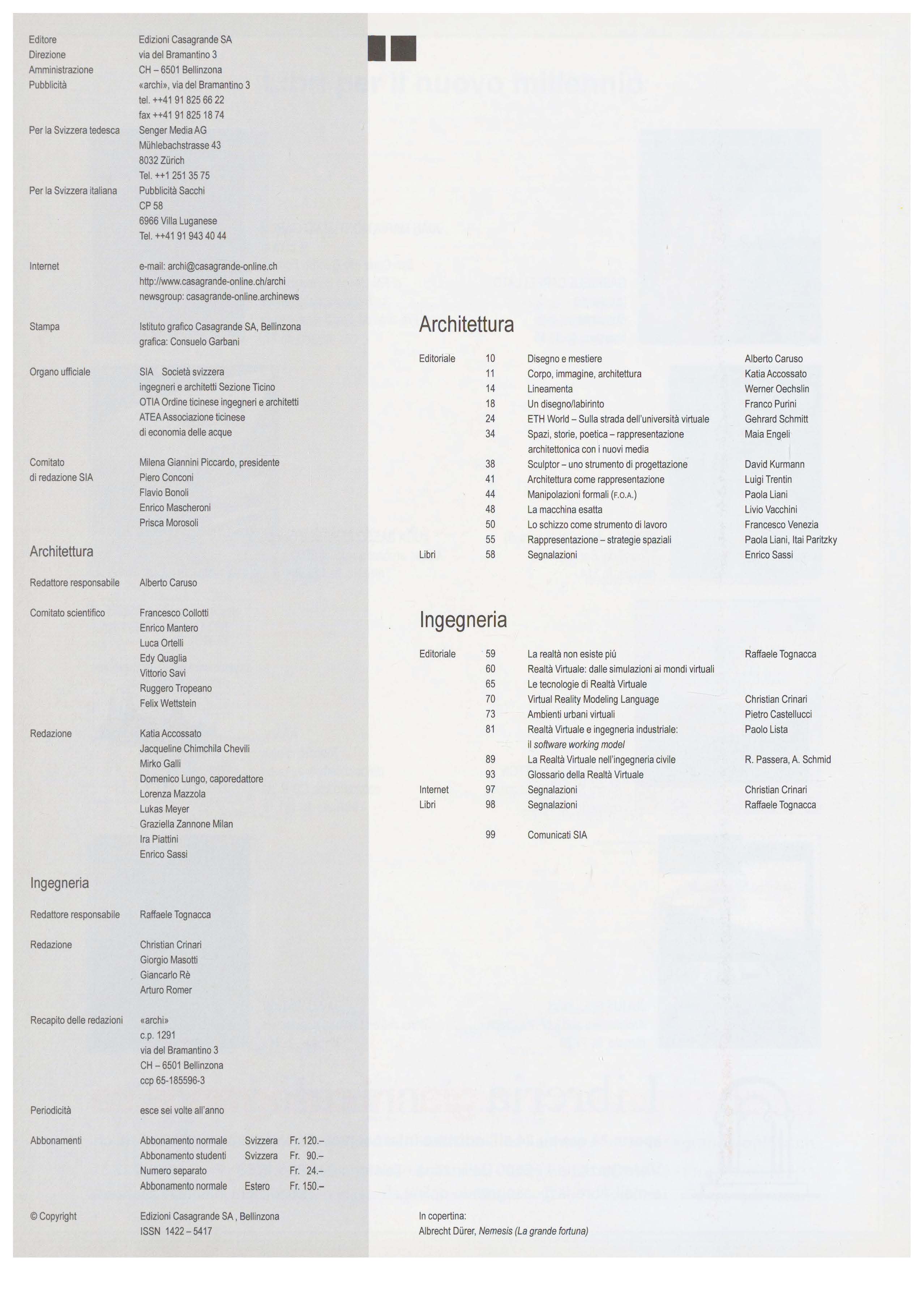 Indice Archi 6/1999