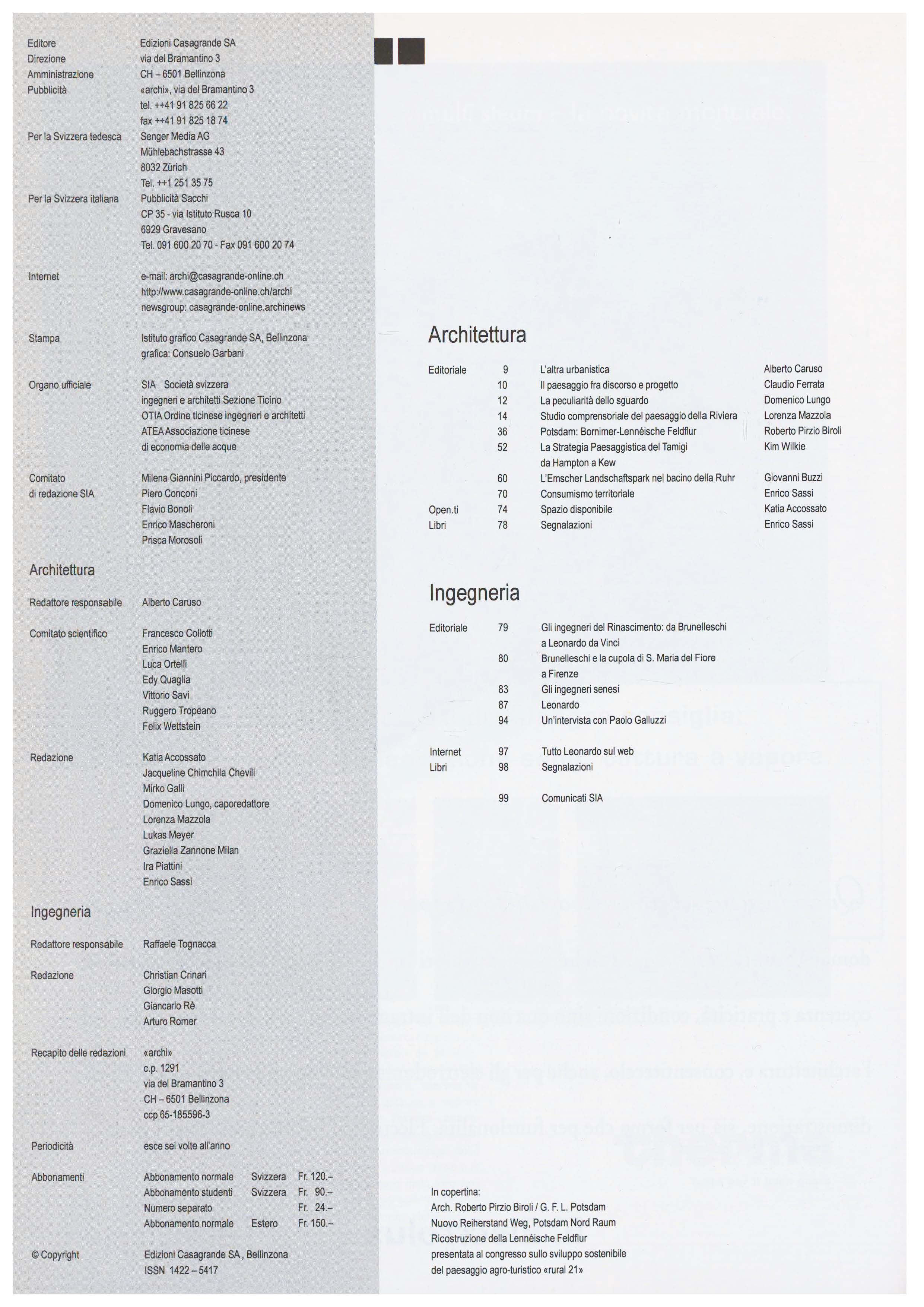 Indice Archi 3/2000