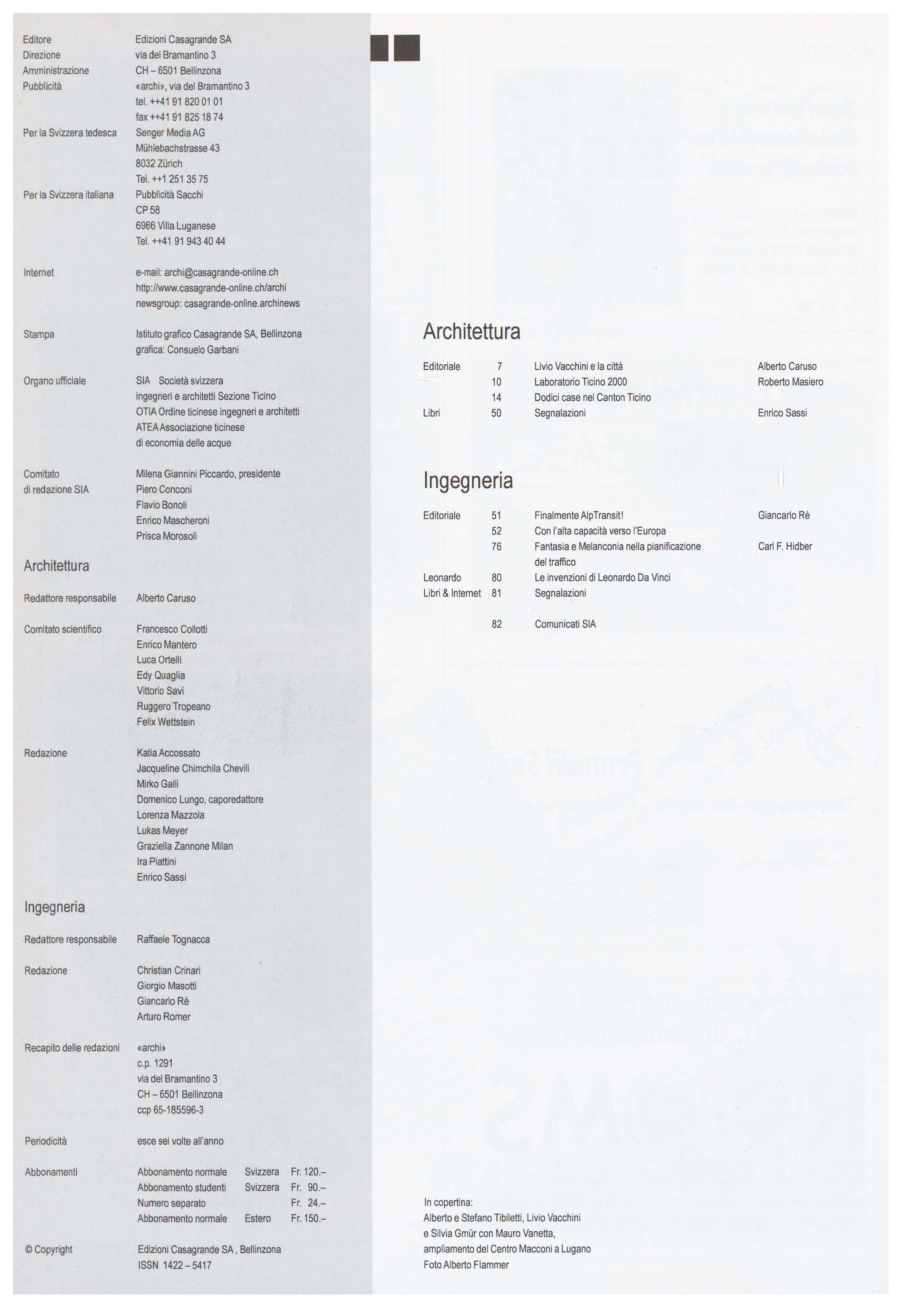 Indice Archi 5/2000