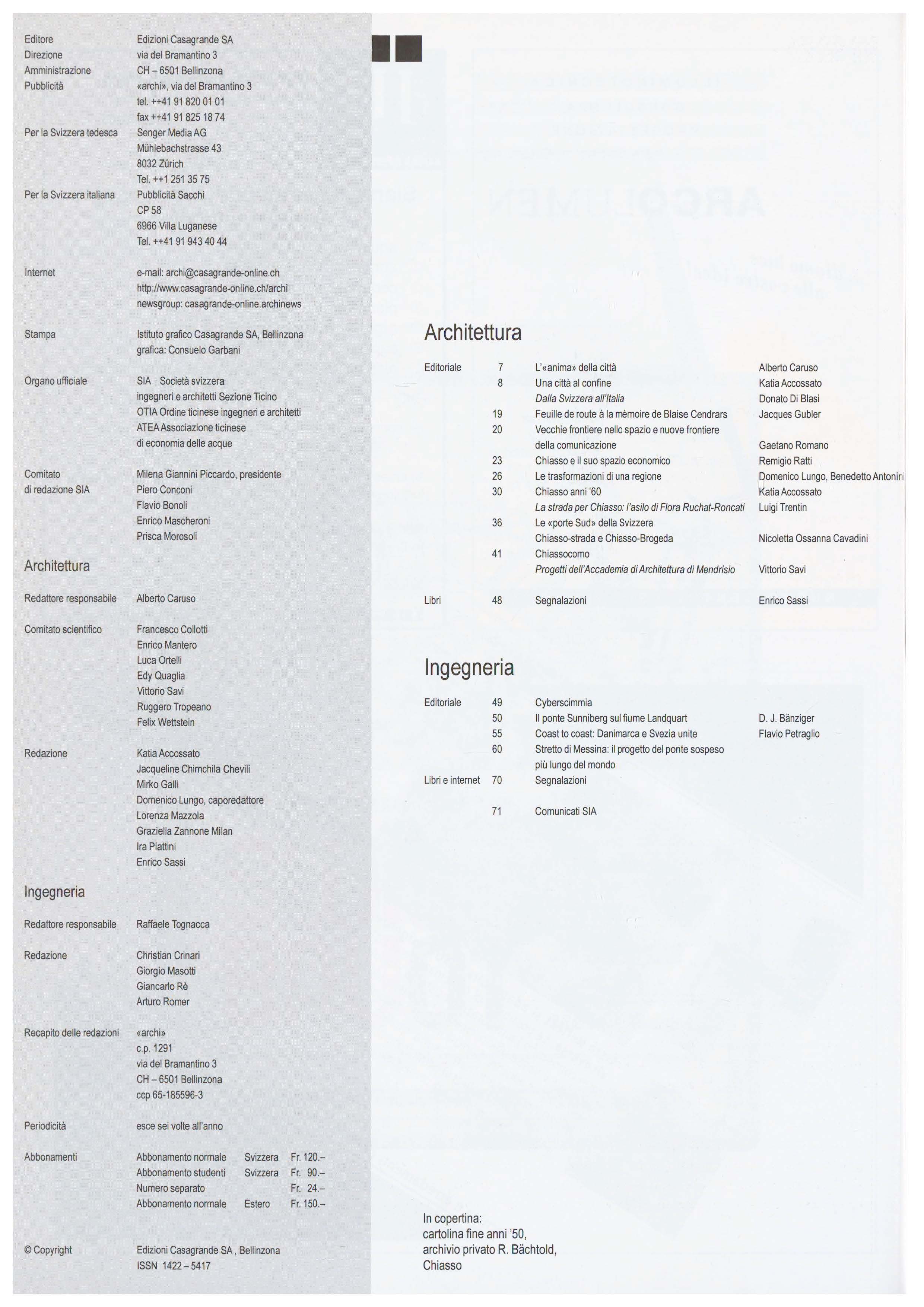 Indice Archi 6/2000