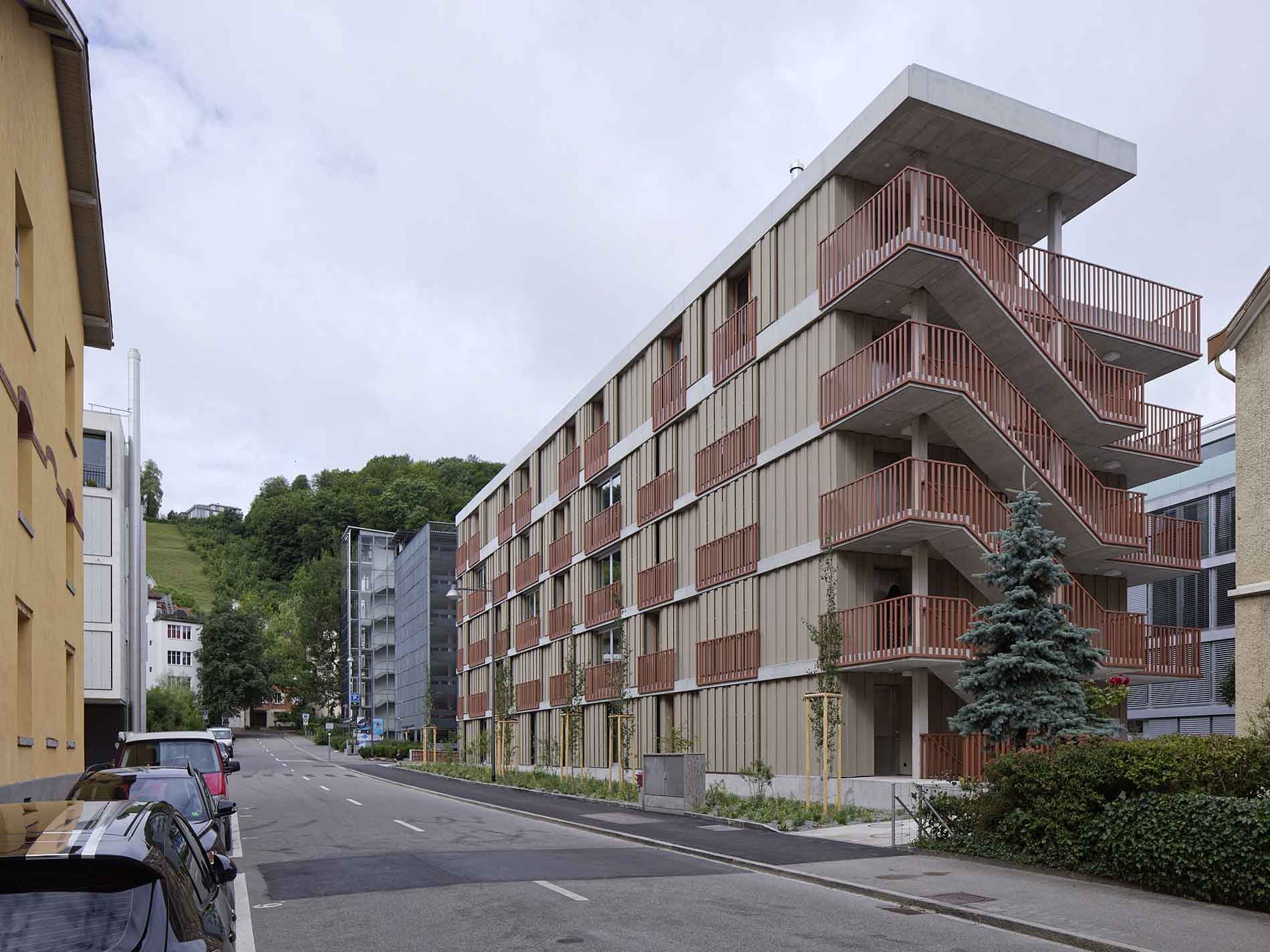 Meier Leder Architekten, Baden, Projekt:Wohnhaus Gartenstrasse; Kategorie Mehrfamilienhäuser