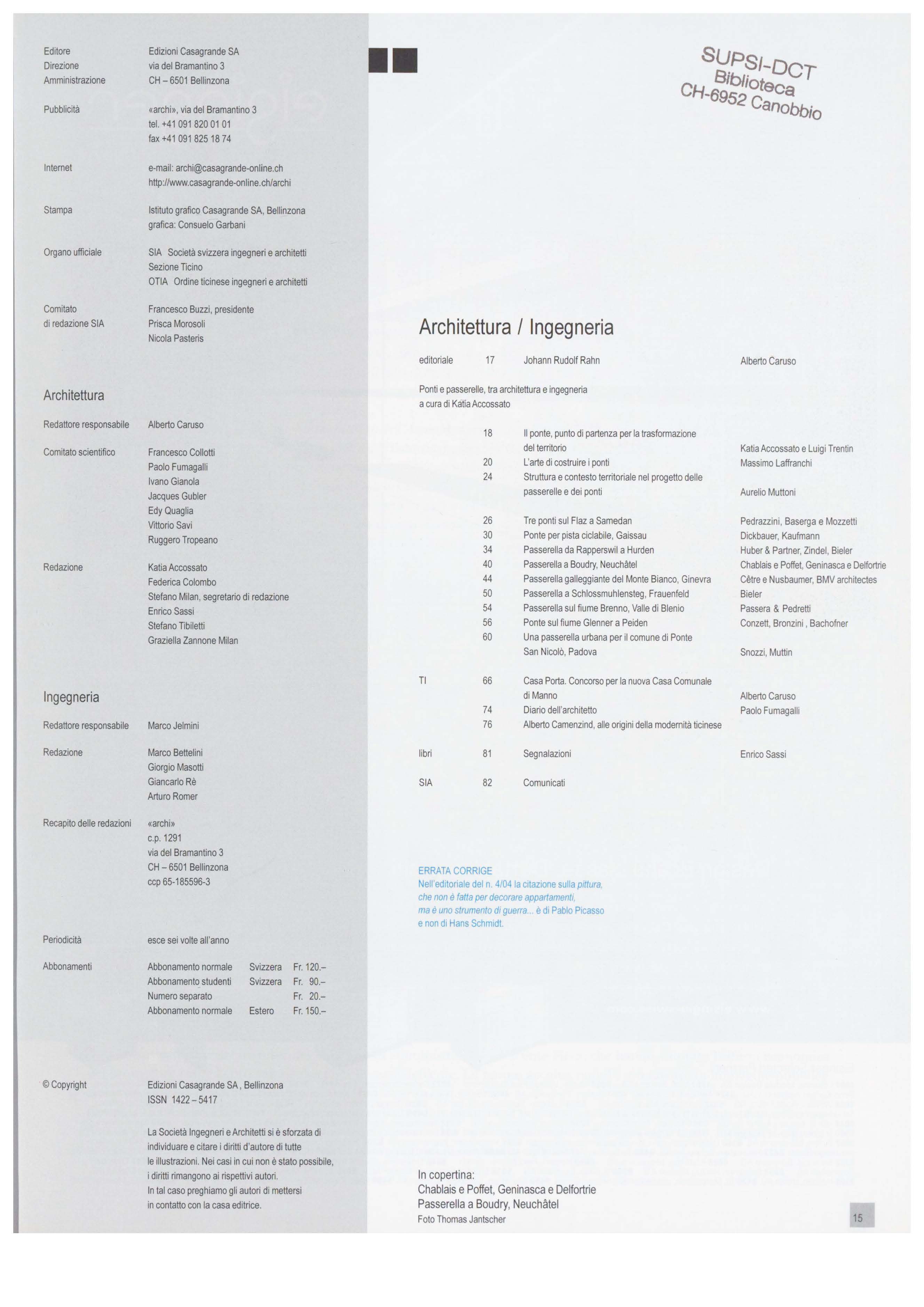Indice Archi 5/2004