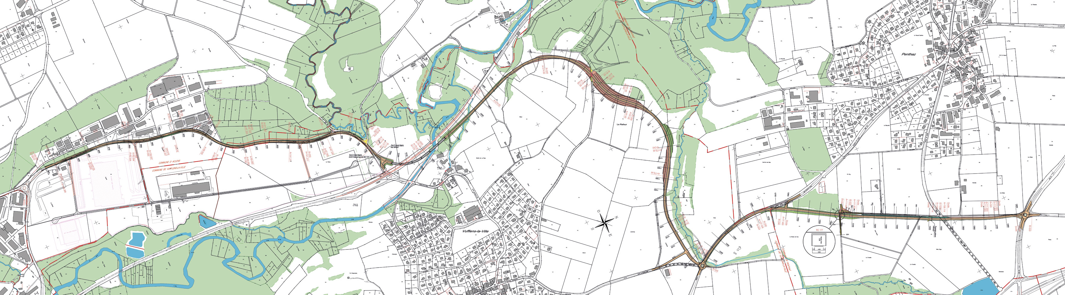 Situation générale du projet de la RC 177