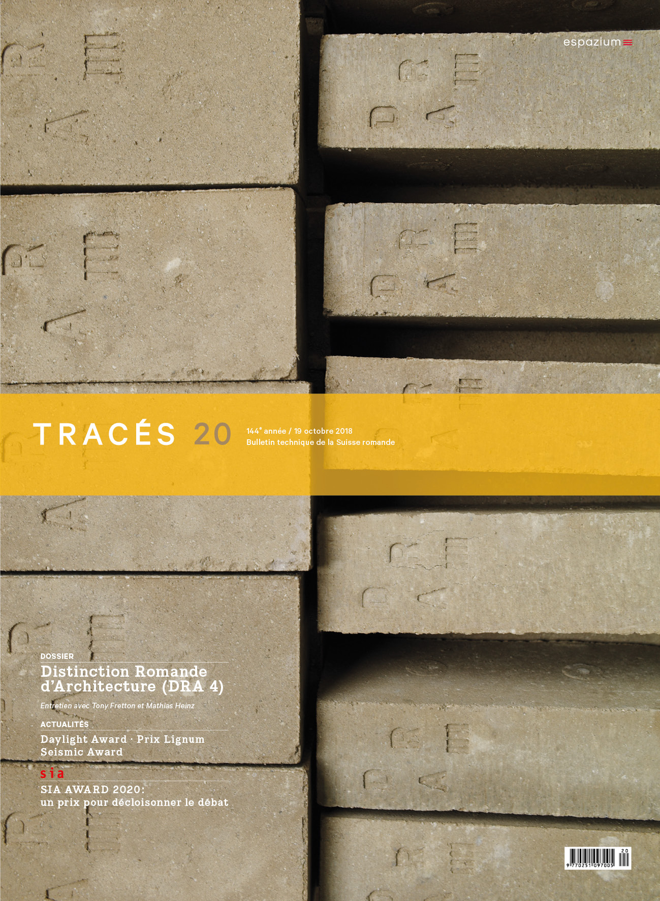 Couverture du numéro 20/2018