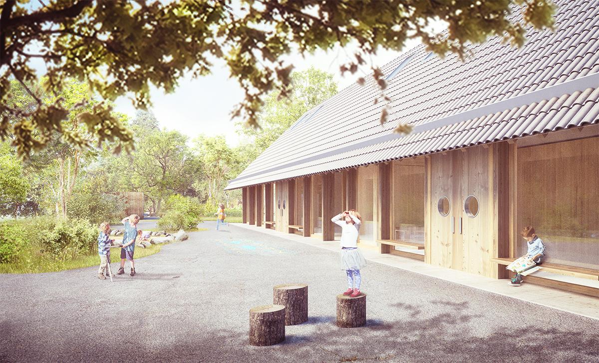 Aussenperspektive, 5. Rang «Sigi und die Gartenfreunde» von Felippi Wyssen Architekten.