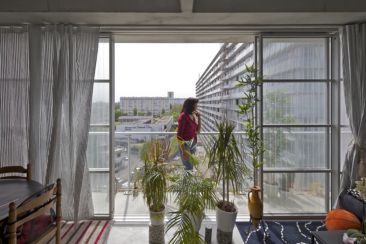 Ansicht nach der Erneuerung der Cité du Grand Parc in Bordeaux; Architektur: Lacaton &amp; Vassal