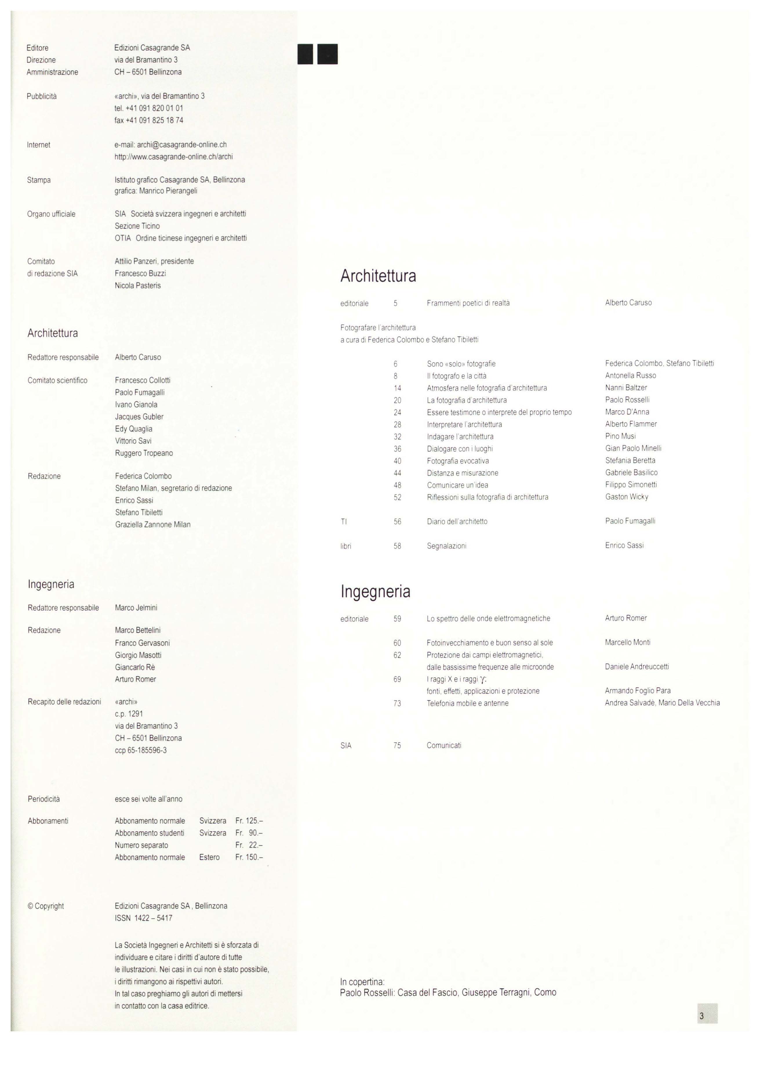 Indice Archi 6/2005