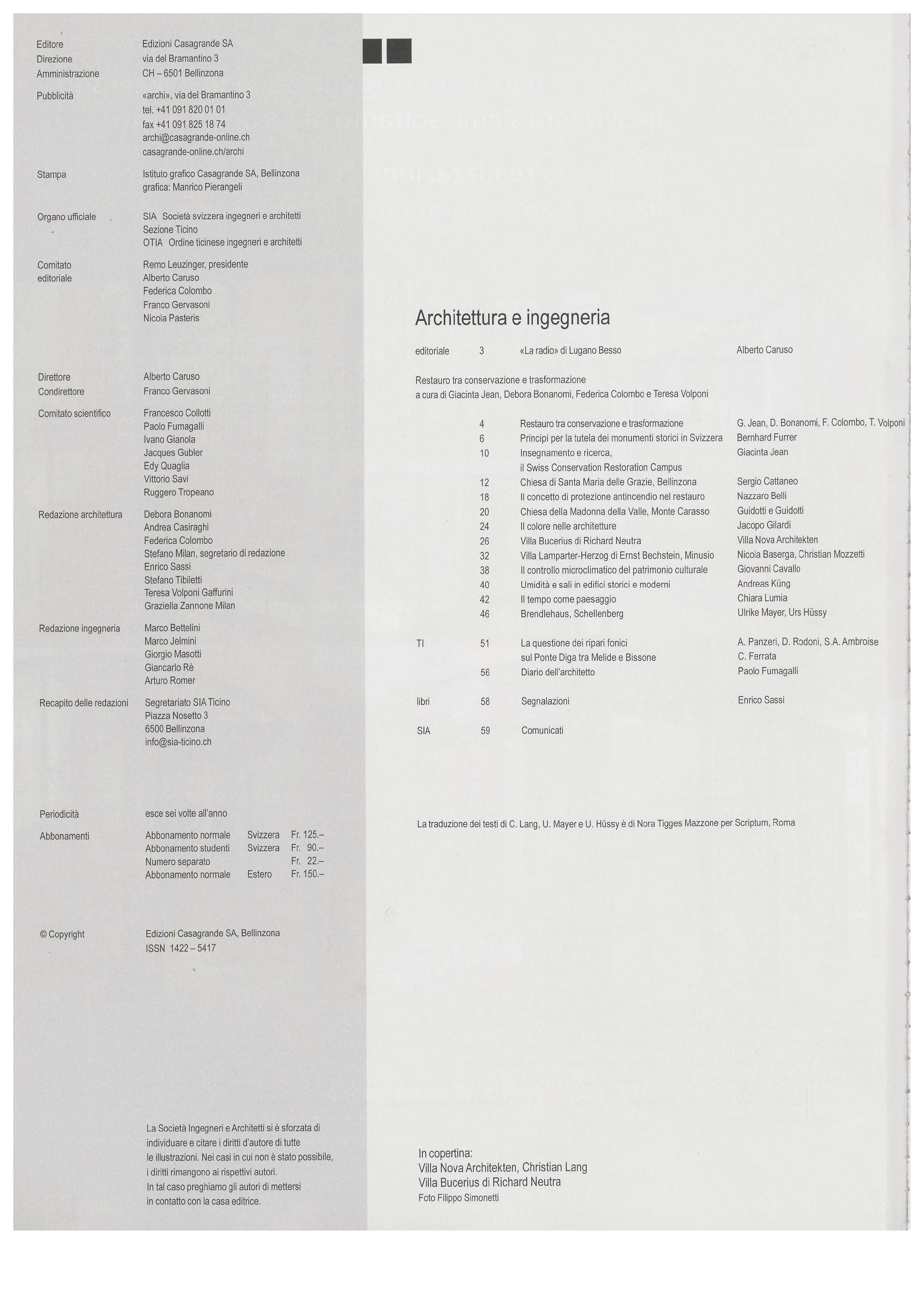 Indice Archi 6/2007